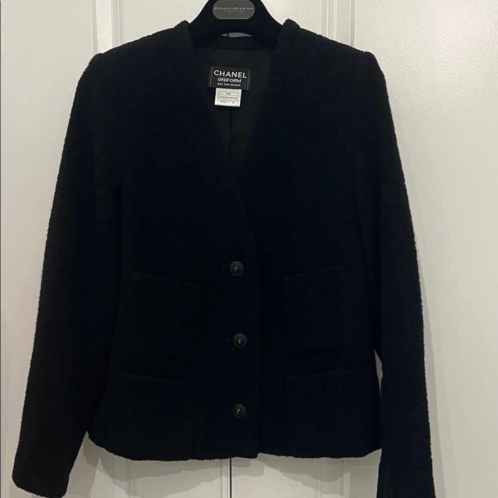 Chanel Women's Classic Black Tweed Blazer